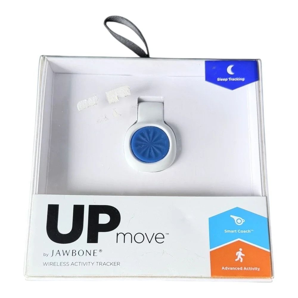 Jawbone UP2 &UP Move Activity Tracker Bundle NIB Silver Blue Wireless Sleep Tech